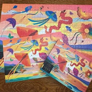 Elena Essex Kites at Dusk 1000 Piece Puzzle Complete